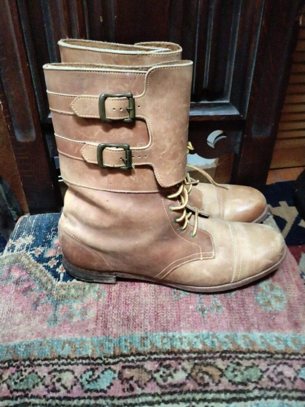 Vintage Ralph Lauren Doughboy Boots Size 10 Run Narrow And Small Made In Maine